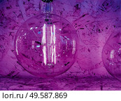 Modern and decorative Filament ligth bulb. Стоковое фото, агентство Ingram Publishing / Фотобанк Лори