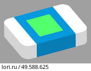 Eraser vector, isolated school supply flat style object closeup. Item for drawing and erasing mistakes, writing tool with paper wrapping green and blue. Eraser School Supplies Rubber Object Correction. Стоковая иллюстрация, агентство Ingram Publishing / Фотобанк Лори