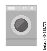 Modern appliances and devices for home. Isolated washing machine icon. Washer for clothes, object with drying function. Machinery for cleaning clothing, tidiness at house. Vector in flat style. Washing Machine Home and Kitchen Appliances Vector. Стоковая иллюстрация, агентство Ingram Publishing / Фотобанк Лори
