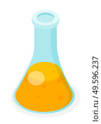 Test tube icon isolated on white. Test-tube flask with substance for researchers. Liquid test tube, laboratory analysis of the test material. Chemical lab science test, medical research laboratory. Test tube icon isolated on white. Liquid test tube. Chemical lab science test, medical laboratory. Стоковая иллюстрация, агентство Ingram Publishing / Фотобанк Лори
