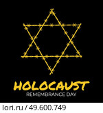 International holocaust remembrance day background. Vector Illustration EPS10. International holocaust remembrance day background. Vector Illustration. Стоковая иллюстрация, агентство Ingram Publishing / Фотобанк Лори