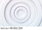 White volumetric concentric circles. Modern trending technical background for presentations, web design. Vector illustration EPS10. White volumetric concentric circles. Modern trending technical background for presentations, web design. Vector illustration. Стоковая иллюстрация, агентство Ingram Publishing / Фотобанк Лори