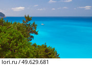 Porto Katsiki beach at Lefkada island in Greece. Стоковое фото, агентство Ingram Publishing / Фотобанк Лори