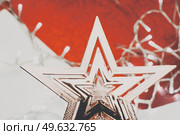 Christmas star over a simply background. Стоковое фото, агентство Ingram Publishing / Фотобанк Лори
