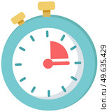 Blue round stopwatch with red arrow. High speed timer for plans, management and progress. Vector icon for business and responsibilities. Object for counting working hours, deadline, time control. Blue round stopwatch with red arrow. High speed timer for plans, management and progress isolated. Стоковая иллюстрация, агентство Ingram Publishing / Фотобанк Лори