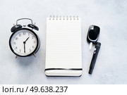 Diabetes diet planning concept, set of watch, notepad and glukometr. Diabetes diet planning concept. Стоковое фото, агентство Ingram Publishing / Фотобанк Лори