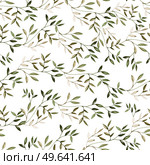 Bright watercolor pattern with leaves. Illustration. Bright watercolor pattern with leaves. . Стоковое фото, агентство Ingram Publishing / Фотобанк Лори