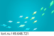 Underwater ocean fauna with exotic fishes. Ocean bottom with marine life reprsentatives. Marine underwater world with school of tropical fish. Seascape, undersea landscape vector illustration. Underwater ocean world with exotic fishes. Ocean bottom with marine life, school of tropical fish. Стоковая иллюстрация, агентство Ingram Publishing / Фотобанк Лори
