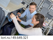workers and offset printing machine rollers during production. Стоковое фото, агентство Ingram Publishing / Фотобанк Лори