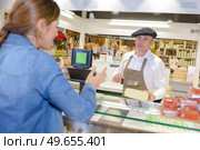 concept of the cheese vendor. Стоковое фото, агентство Ingram Publishing / Фотобанк Лори