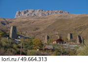 Ossetian old village in the Caucasus mountains. Стоковое фото, агентство Ingram Publishing / Фотобанк Лори