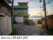 Favelas in the city of Rio de Janeiro. A place where poor people live. Brazil. Стоковое фото, агентство Ingram Publishing / Фотобанк Лори