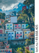 Rio favelas during the COVID-19 pandemic. Brazil. Стоковое фото, агентство Ingram Publishing / Фотобанк Лори