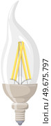 Light bulbs and lamps. Electric LEDs and incandescent lamps or energy-saving lighting fixtures. Light bulbs with different base shapes. Electrical appliances for creating interior light. Light bulbs. Electric LEDs and incandescent lamps. Electrical appliances for lighting. Стоковая иллюстрация, агентство Ingram Publishing / Фотобанк Лори
