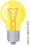 Light bulbs and lamps. Electric LEDs and incandescent lamps or energy-saving lighting fixtures. Light bulbs with different base shapes. Electrical appliances for creating interior light. Light bulbs. Electric LEDs and incandescent lamps. Electrical appliances for lighting. Стоковая иллюстрация, агентство Ingram Publishing / Фотобанк Лори