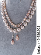 author beautiful   jewelry with pearls  demonstrated around white backround. fashion and jewelry concept. Стоковое фото, агентство Ingram Publishing / Фотобанк Лори