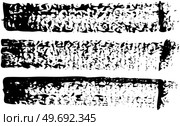 Set of different abstract shapes, smears and prints. Black design elements isolated on white background. Seamless pattern for creating style. Decoration template, brush strokes for design styling. Decoration template, brush strokes for design styling. Set of different abstract shapes, smears. Стоковая иллюстрация, агентство Ingram Publishing / Фотобанк Лори
