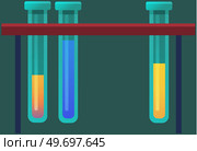 Medical structure and blood components. Flasks with biomaterial components, test tube bulb with substance for researchers. Liquid laboratory analysis. Chemical lab science medical research laboratory. Medical structure and blood components. Flasks with biomaterial components, test tube with substance. Стоковая иллюстрация, агентство Ingram Publishing / Фотобанк Лори