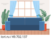 Soft couch. Leisure furniture. Sofa or divan. Arrangement of furniture and layout premises. Living room interior design sofa element. Comfortable lounge. Modern model of settee icon. Luxury divan. Soft couch with colorful pillows vector illustration. Sofa isolated. Стоковая иллюстрация, агентство Ingram Publishing / Фотобанк Лори