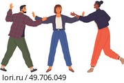 Man and woman characters quarreling, arguing in anger and disagreement, dispute of husband and wife isolated on white. Conflicting friends. Angry quarrel of couple people, stress family problem. Man and woman characters quarreling, arguing in anger and disagreement, stress family problem. Стоковая иллюстрация, агентство Ingram Publishing / Фотобанк Лори