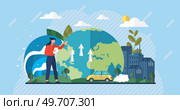 Tsunami with big waves over planet. Rising water levels on Earth lead to tsunami. Huge wave heading towards globe. Catastrophe, cataclysm. Flood, avalanche, hurricane. Climate change. Global warming. Tsunami with big waves over planet. Catastrophe, cataclysm. Flood, avalanche, hurricane. Climate change. Global warming. Стоковая иллюстрация, агентство Ingram Publishing / Фотобанк Лори