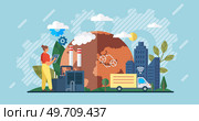 Automation business. Vector illustration. Reach target audience with content itinerary for logistic platform Modern logistics center Machine learning line Smart home controlled Mechanical technology. Automation business. Reach target audience with content itinerary for logistic platform Modern logistics center. Стоковая иллюстрация, агентство Ingram Publishing / Фотобанк Лори