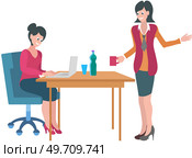 Office workers. Vector illustration. A worker employee demonstrates professionalism and integrity in their work An office manager fosters positive and inclusive work culture A business person builds. Office workers. The office workplace promotes culture of professionalism and teamwork Teamwork maximizes productivity. Стоковая иллюстрация, агентство Ingram Publishing / Фотобанк Лори