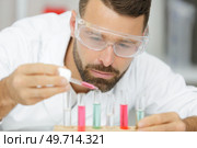 portrait of a microbiological laboratory test. Стоковое фото, агентство Ingram Publishing / Фотобанк Лори
