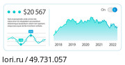 Infographic dashboard. Admin panel. Vector illustrarion The datum served as key input for analysis The diagram visually represented system architecture The statistics highlighted success marketing. Infographic dashboard. The information was displayed in clear and concise manner. Стоковая иллюстрация, агентство Ingram Publishing / Фотобанк Лори