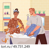 Laundry. Vector illustration. The laundry metaphor symbolizes purification self Cleaning clothes requires right detergent Proper equipment is essential for effective laundry Drying clothes. Laundry. Dirty clothes be transformed through washing. The washer is domestic appliance used for laundry. Стоковая иллюстрация, агентство Ingram Publishing / Фотобанк Лори