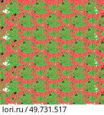 Flower pattern vector illustration. The flowered wallpaper provided serene backdrop to room The flowering plants in garden attracted bees and butterflies The blossoming flowers symbolized arrival. Flower pattern. The flowering plants in garden created bloomy and colorful oasis. Стоковая иллюстрация, агентство Ingram Publishing / Фотобанк Лори
