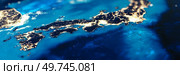 Japan, Honshu, Tokio, Osaka tilt shift panorama. Elements of this image furnished by NASA. 3d rendering. Japan, Honshu, Tokio, Osaka tilt shift panorama. Стоковое фото, агентство Ingram Publishing / Фотобанк Лори