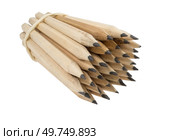 Набор чертежных карандашей на белом фоне. A set of drawing pencils on a white background. Стоковое фото, фотограф Татьяна Д / Фотобанк Лори