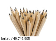 Набор чертежных карандашей на белом фоне. A set of drawing pencils on a white background. Стоковое фото, фотограф Татьяна Д / Фотобанк Лори