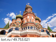 Собор, Храм Василия Блаженного на Красной площади (2023 год). Стоковое фото, фотограф Соловьёв Максим Сергеевич / Фотобанк Лори