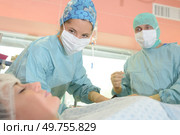 the work of anesthesiologist. Стоковое фото, агентство Ingram Publishing / Фотобанк Лори