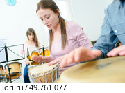 close up of a percussion lesson. Стоковое фото, агентство Ingram Publishing / Фотобанк Лори