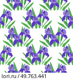 Flower pattern vector illustration. The ornament incorporated organic vegetation and intricate patterns The patterned fabric showcased tapestry blooming flowers The flower pattern metaphor conveyed. Flower pattern. The flowery design evoked sense delicacy and femininity. Стоковая иллюстрация, агентство Ingram Publishing / Фотобанк Лори