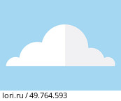 Cloud vector illustration. A dreamlike cloudscape unfolds, where high clouds mingle with fluffy cumulus Clouds, like puffballs, float above, casting shadows in this heavenly display. Cloud. The environment transforms as fluffy clouds gather, signaling change in weather. Стоковая иллюстрация, агентство Ingram Publishing / Фотобанк Лори
