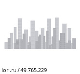 Skyscraper vector illustration. High-rise residential structures redefine cityscape with their contemporary facade Skyscraper concepts fuel ongoing evolution architectural ingenuity. Skyscraper. Residential buildings with high facades redefine visual aesthetics city living. Стоковая иллюстрация, агентство Ingram Publishing / Фотобанк Лори