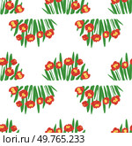 Flower pattern vector illustration. The flower pattern concept celebrated abundance and diversity floral beauty The unending floral design represented timeless elegance flowers The decoration featured. Flower pattern. The decoration featured textured ornament with floral elements. Стоковая иллюстрация, агентство Ingram Publishing / Фотобанк Лори