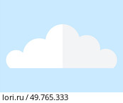 Cloud vector illustration. Cumulus clouds, like sculpted cotton, grace heavens with their natural beauty Seasonal variations manifest in cloudscape, each cloud telling unique story. Cloud. Cumulus clouds cluster together, creating heavenly community in cloudscape. Стоковая иллюстрация, агентство Ingram Publishing / Фотобанк Лори