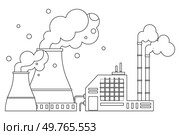 Factories vector illustration. Factories metaphor is dance, each movement step in choreography industrialized creation Industrial buildings, monuments innovation, house treasures technological. Factories. Factory buildings, like technological cathedrals, echo with hum electric progress. Стоковая иллюстрация, агентство Ingram Publishing / Фотобанк Лори