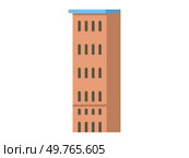 Skyscraper vector illustration. The front view skyscrapers captures essence modern urban structures Multistorey buildings shape environment, contributing to urban panorama High-rise residential. Skyscraper. The construction industry thrives on challenge building ever-higher structures. Стоковая иллюстрация, агентство Ingram Publishing / Фотобанк Лори