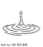 Water and juice splash liquide. One line stroke outline vector Illustration A water splash, exuberant display of waters dynamic nature Fresh juice splashed, energetic portrayal of thirst-quenching. Water and juice splash liquide. A drop shape, basic unit in fascinating study of liquids A dripped droplet, small player. Стоковая иллюстрация, агентство Ingram Publishing / Фотобанк Лори