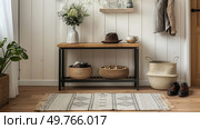 A room featuring a wooden floor and white walls.. Room With Wooden Floor and White Walls. Стоковое фото, агентство Ingram Publishing / Фотобанк Лори