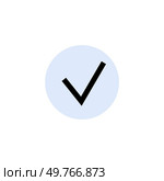 A check mark inside a circle symbolizing confirmation or approval in digital transactions. Use in digital approval, successful transactions, online confirmations, verification processes, and secure payment.. Check mark inside a circle symbolizing confirmation, approval, or successful digital transactions. Стоковая иллюстрация, агентство Ingram Publishing / Фотобанк Лори