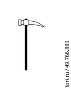 A simple mining pickaxe icon representing blockchain mining, cryptocurrency, and digital assets. Ideal for fintech, blockchain technology, and digital currency illustrations in vector format.. Mining pickaxe icon in a simple design, symbolizing blockchain mining, cryptocurrency, and digital assets. Стоковая иллюстрация, агентство Ingram Publishing / Фотобанк Лори