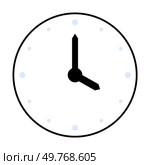 A black-and-white clock with minimalist markers and no numerals. Ideal for timekeeping, modern homes, simplicity, office decor, and minimalistic themes. Clean lines, monochrome style.. Simplistic Black-and-White Wall Clock with Minimalistic Design for Modern Interiors. Стоковая иллюстрация, агентство Ingram Publishing / Фотобанк Лори