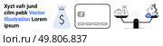Money bag, credit card, and balance scale with money vs. house icon. Ideal for financial management, budgeting, loans, credit saving real estate investment. Landing page. Financial Planning Elements Balancing Money, Credit Cards, and Homeownership Concepts. Стоковая иллюстрация, агентство Ingram Publishing / Фотобанк Лори